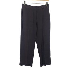 Womens Size Small Morgane Le Fay Brown Stretch Silk Dress Ankle Pants